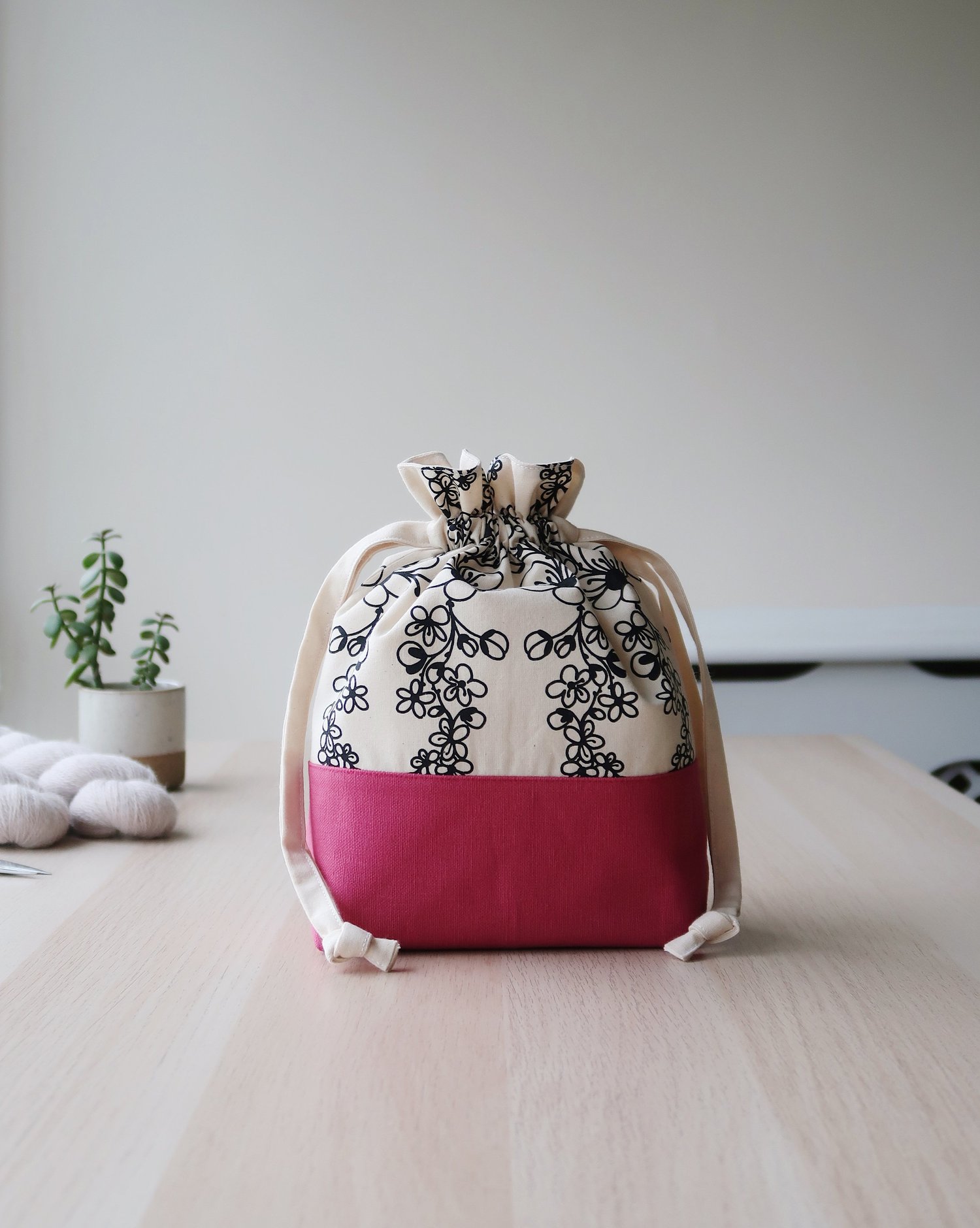 Knitting+Project+Bag+|+Bloom+|